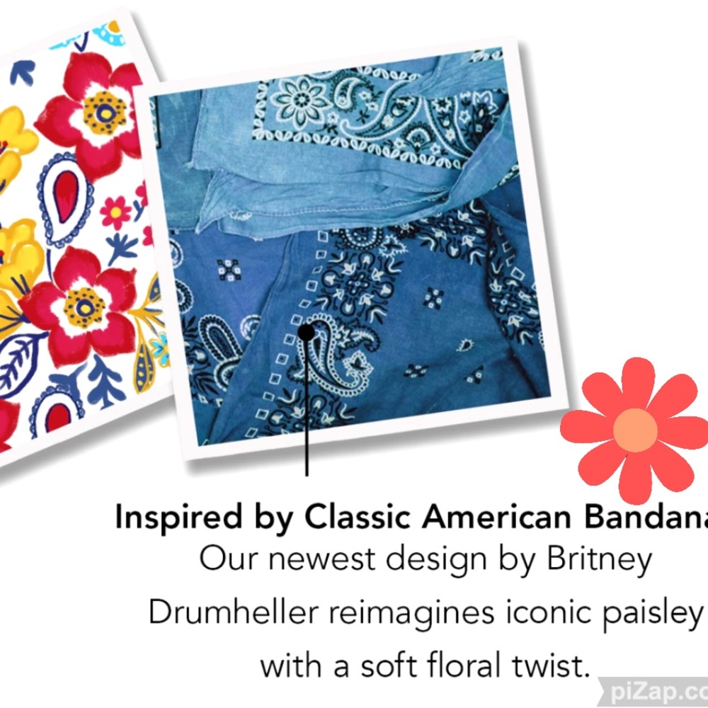 ❣️NWT - Brighton “Bandana Love Tote” Red and Blue Women's Tote Bag / 2026 Design - Picture 5 of 12